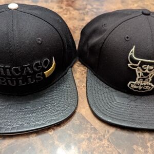 Mitchell & Ness Bulls Black Snapback Hat